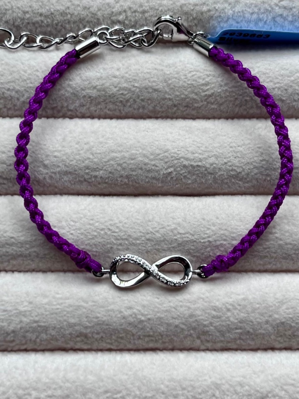 B031 | Natural Diamond Infinity Symbol Braided Bracelet